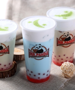 舟山熊猫logo塑料杯